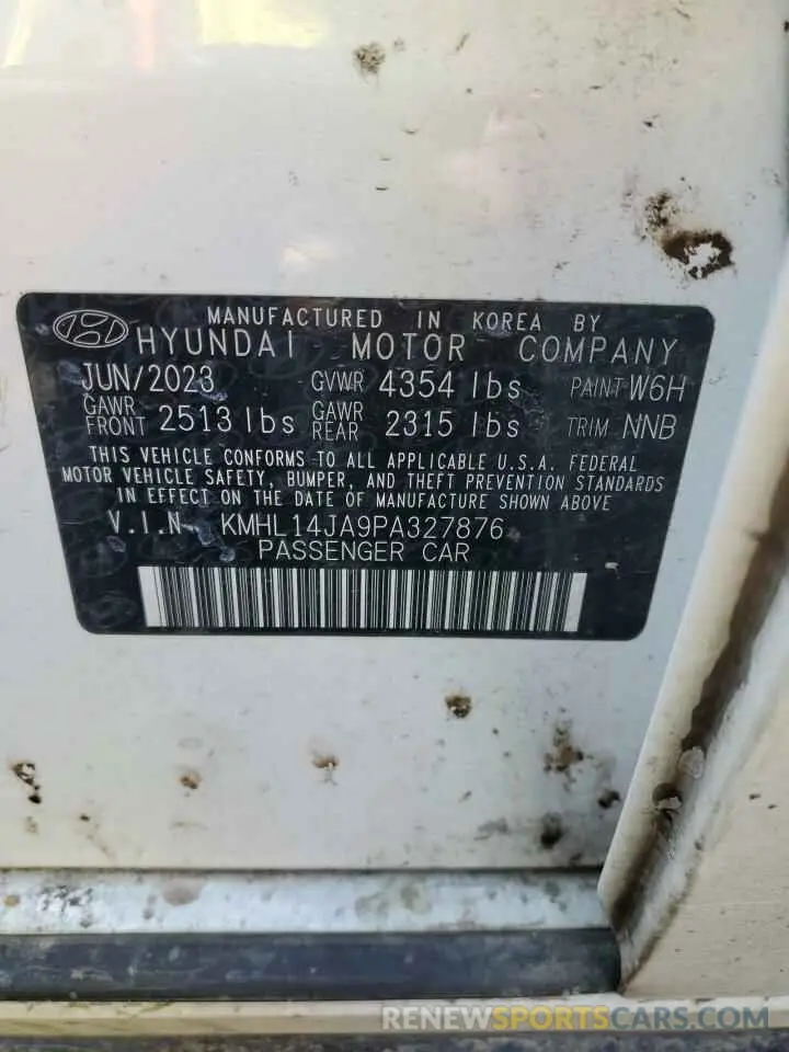 12 Photograph of a damaged car KMHL14JA9PA327876 HYUNDAI SONATA 2023
