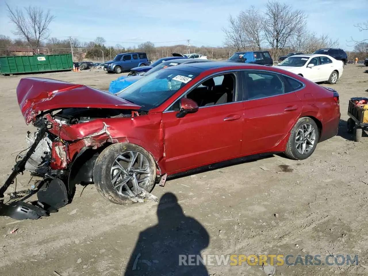 1 Photograph of a damaged car KMHL14JAXPA312142 HYUNDAI SONATA 2023