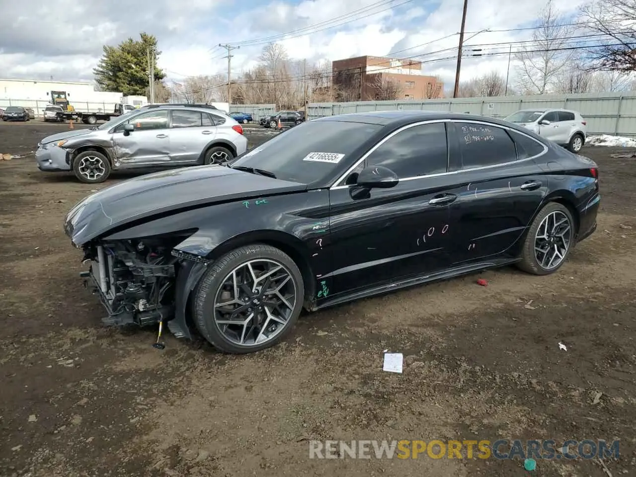 1 Photograph of a damaged car KMHL14JC1PA253919 HYUNDAI SONATA 2023