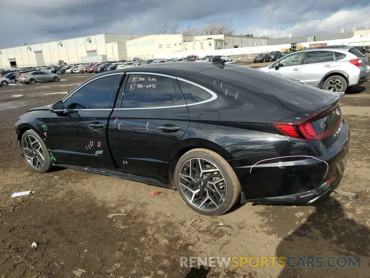 2 Photograph of a damaged car KMHL14JC1PA253919 HYUNDAI SONATA 2023