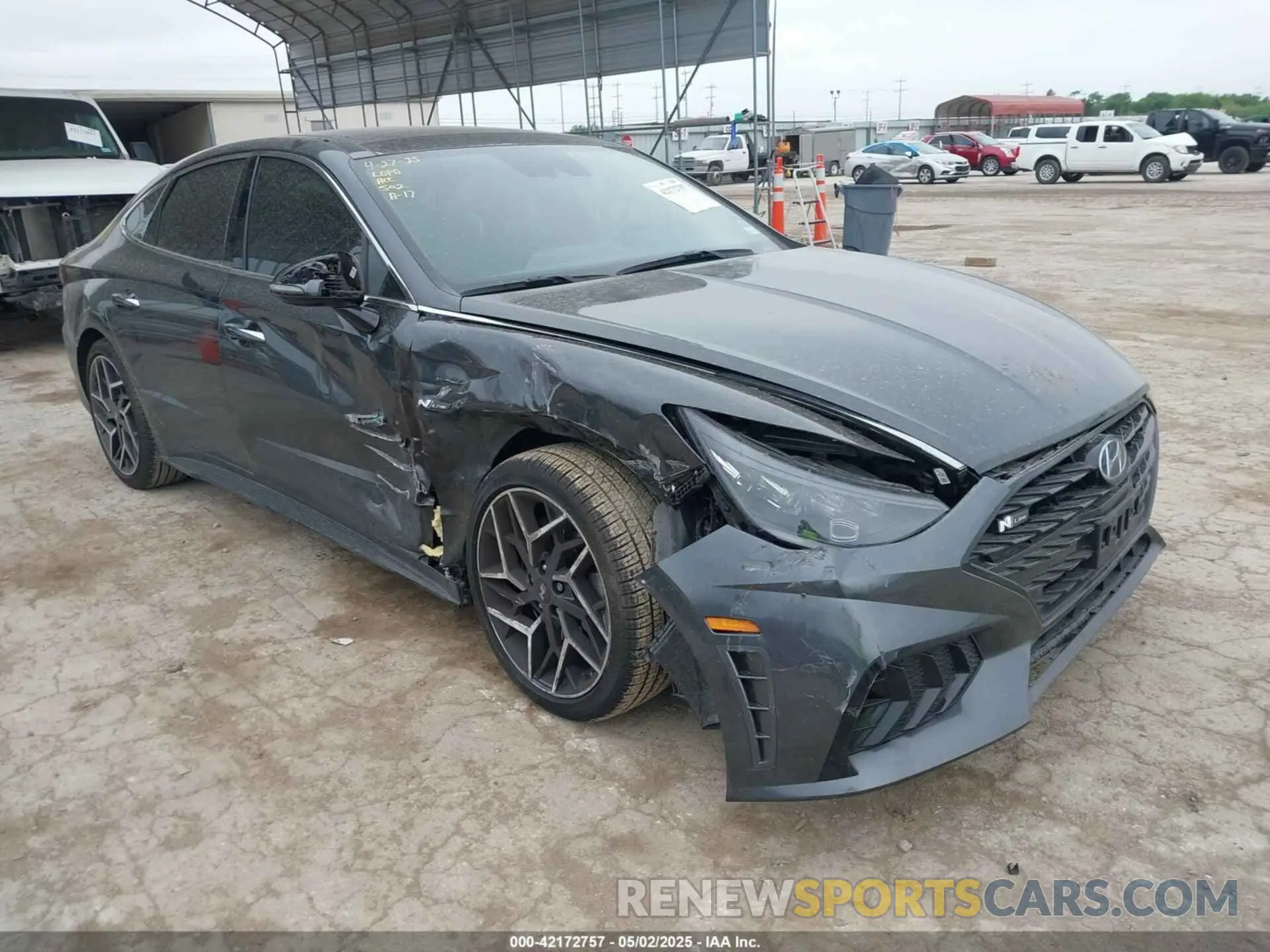 1 Photograph of a damaged car KMHL14JC4PA328113 HYUNDAI SONATA 2023