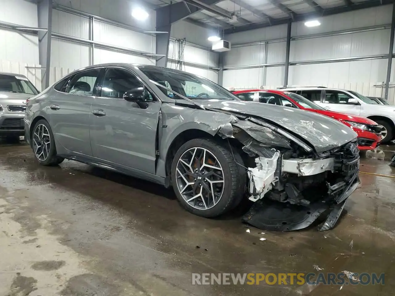4 Photograph of a damaged car KMHL14JC6PA274510 HYUNDAI SONATA 2023