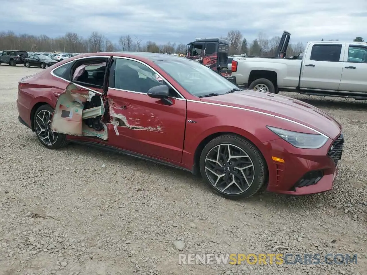 4 Photograph of a damaged car KMHL14JCXPA332294 HYUNDAI SONATA 2023