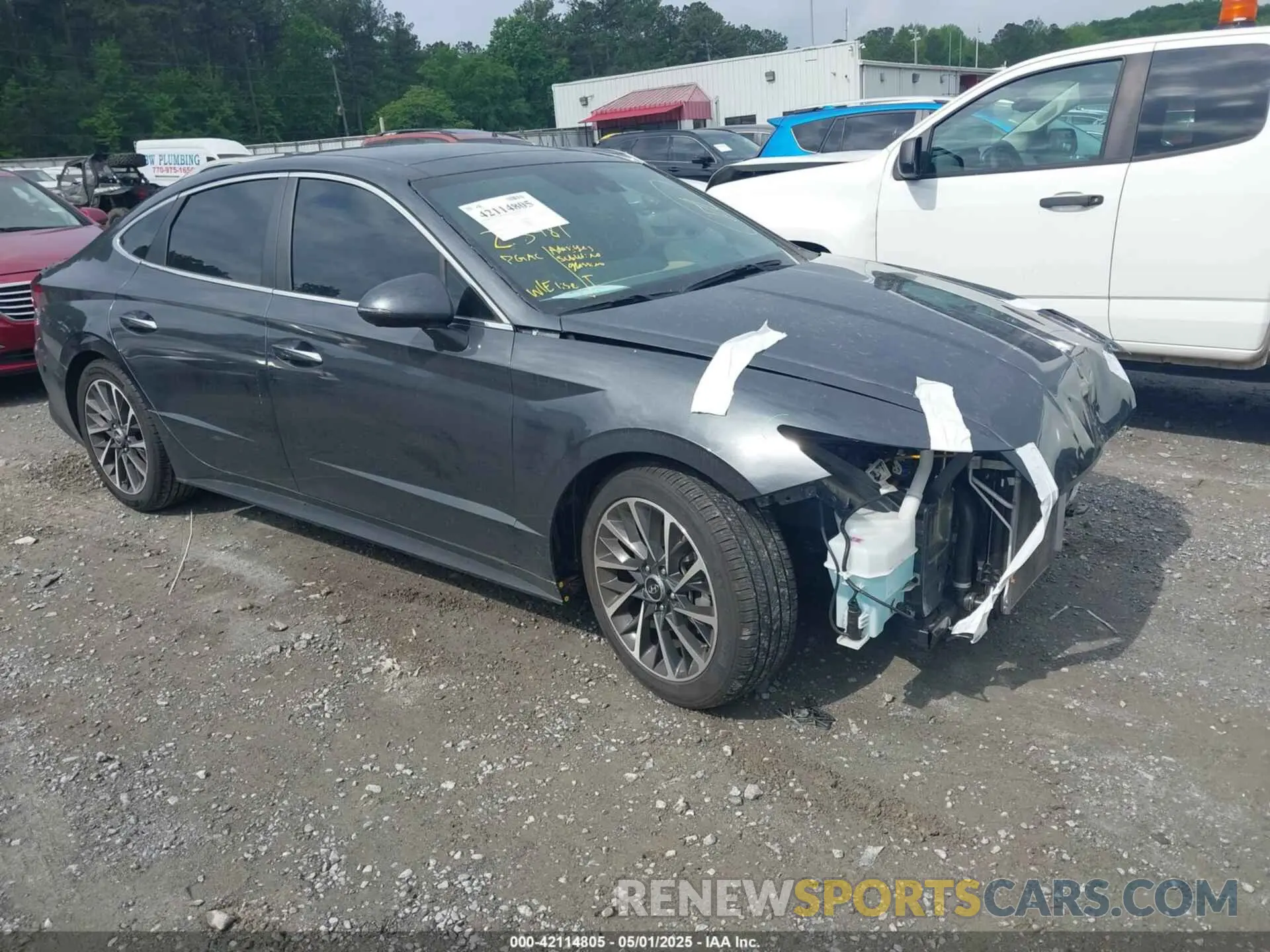 1 Photograph of a damaged car KMHL34J20PA331348 HYUNDAI SONATA 2023