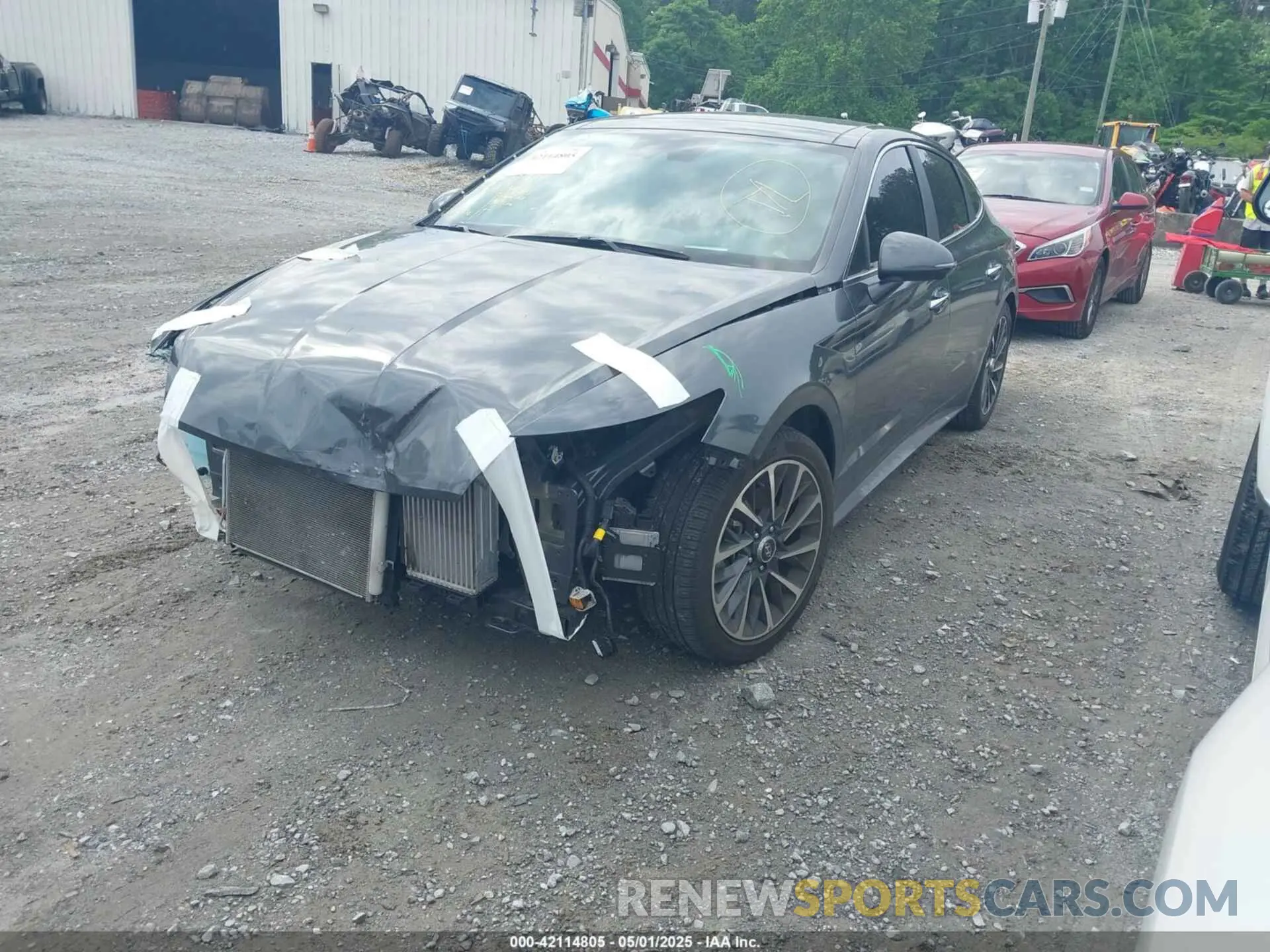 2 Photograph of a damaged car KMHL34J20PA331348 HYUNDAI SONATA 2023