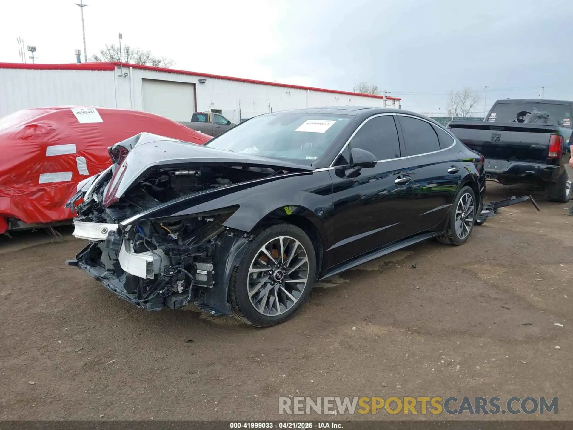2 Photograph of a damaged car KMHL34J22PA273971 HYUNDAI SONATA 2023