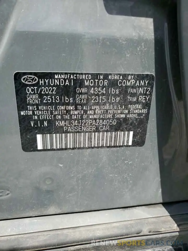 12 Photograph of a damaged car KMHL34J22PA284050 HYUNDAI SONATA 2023