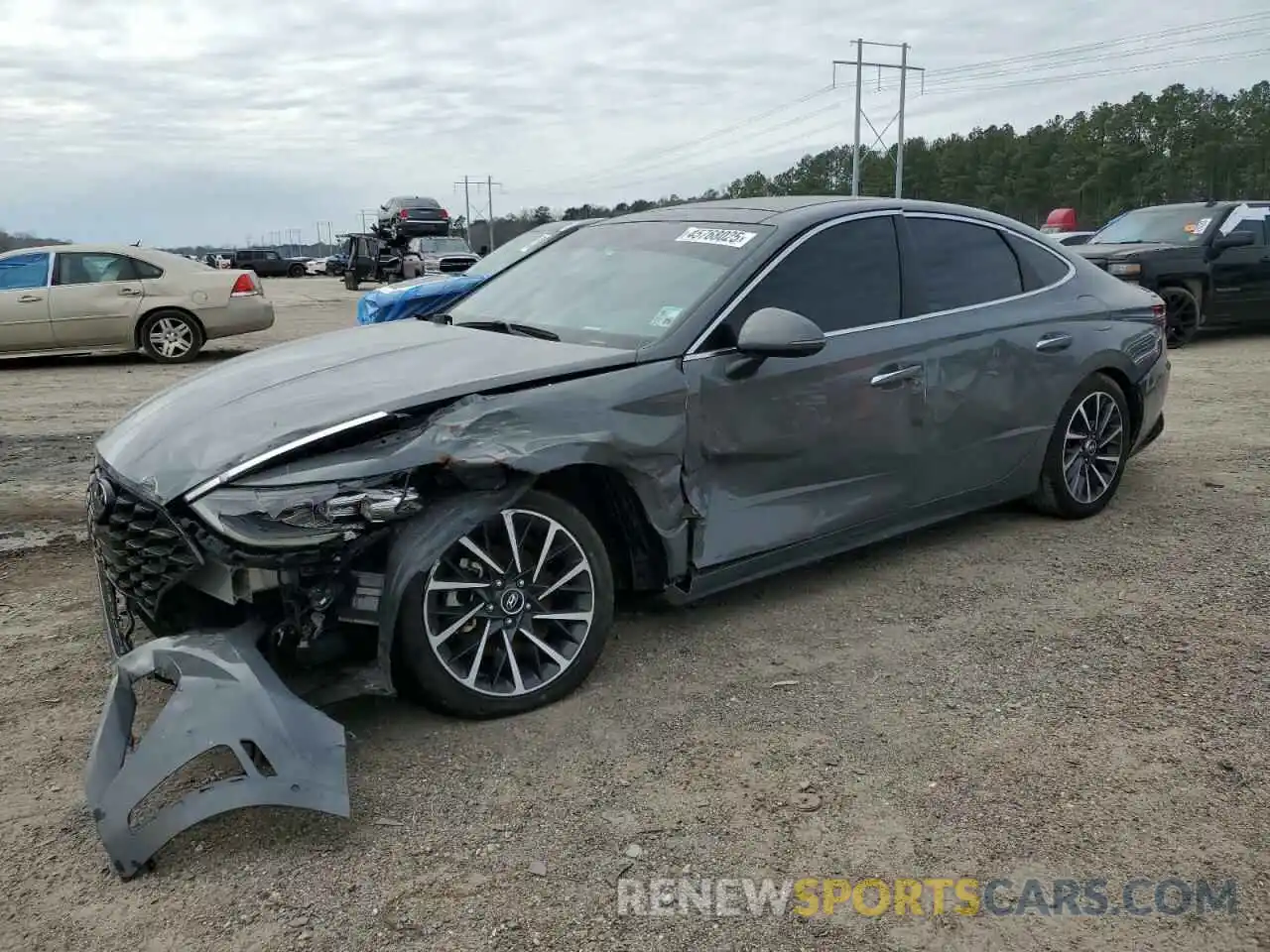 1 Photograph of a damaged car KMHL34J23PA274286 HYUNDAI SONATA 2023