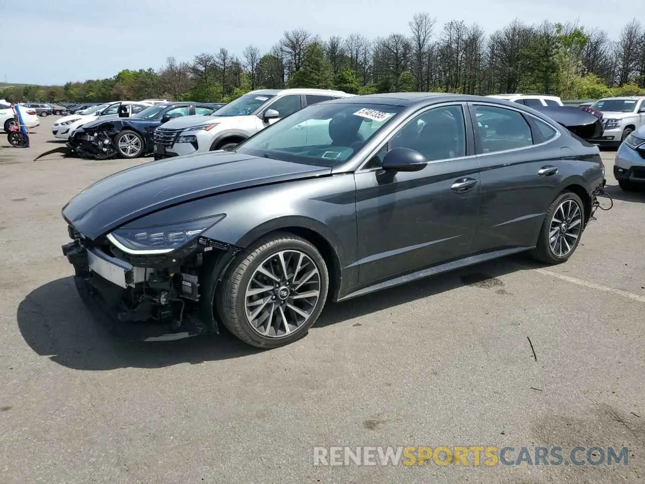 1 Photograph of a damaged car KMHL34J26PA255957 HYUNDAI SONATA 2023