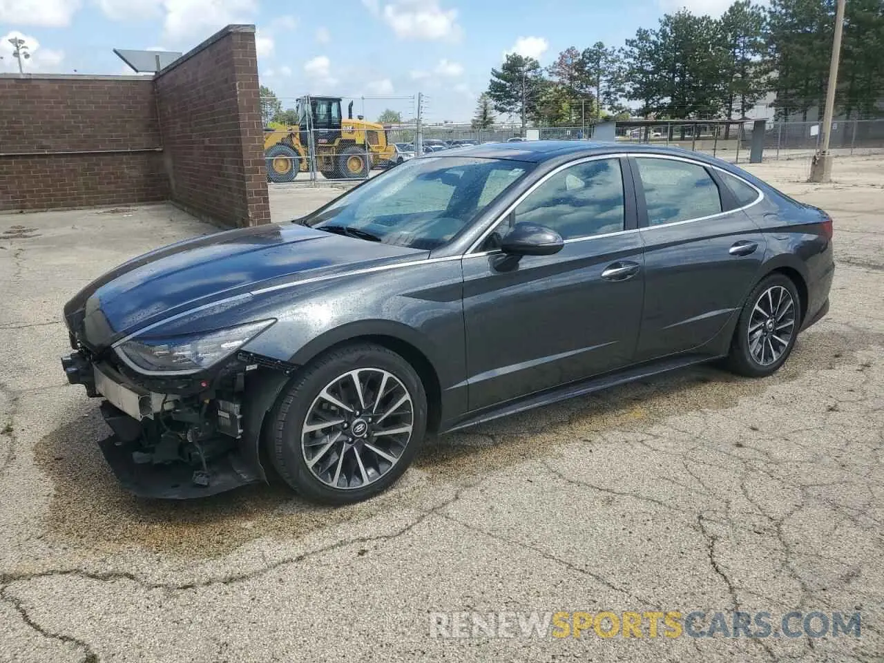 1 Photograph of a damaged car KMHL34J28PA283646 HYUNDAI SONATA 2023