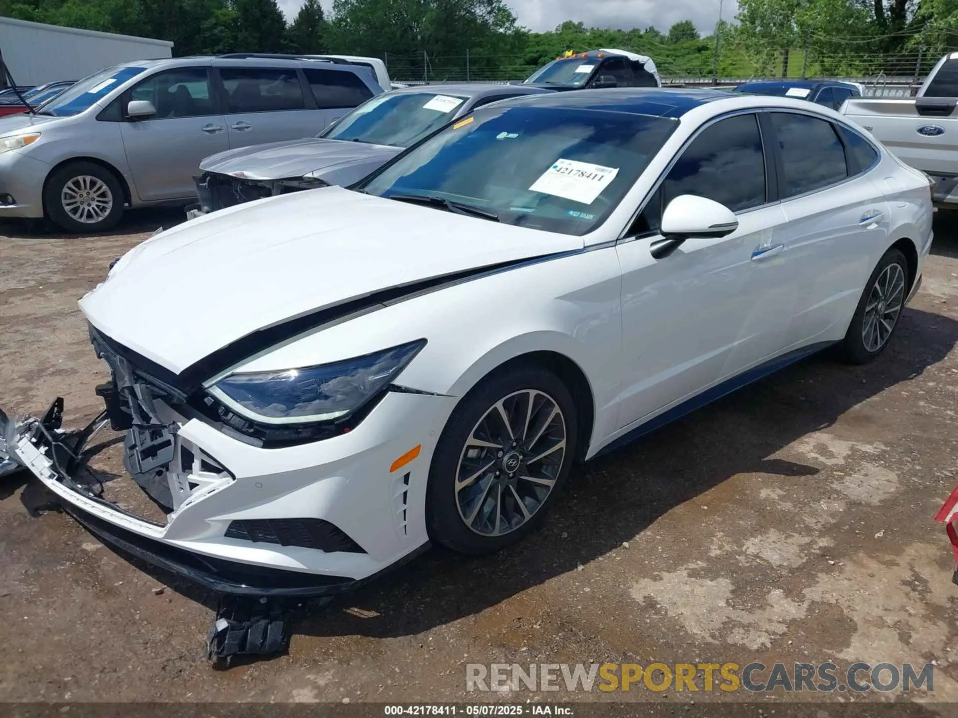 2 Photograph of a damaged car KMHL34J29PA343305 HYUNDAI SONATA 2023
