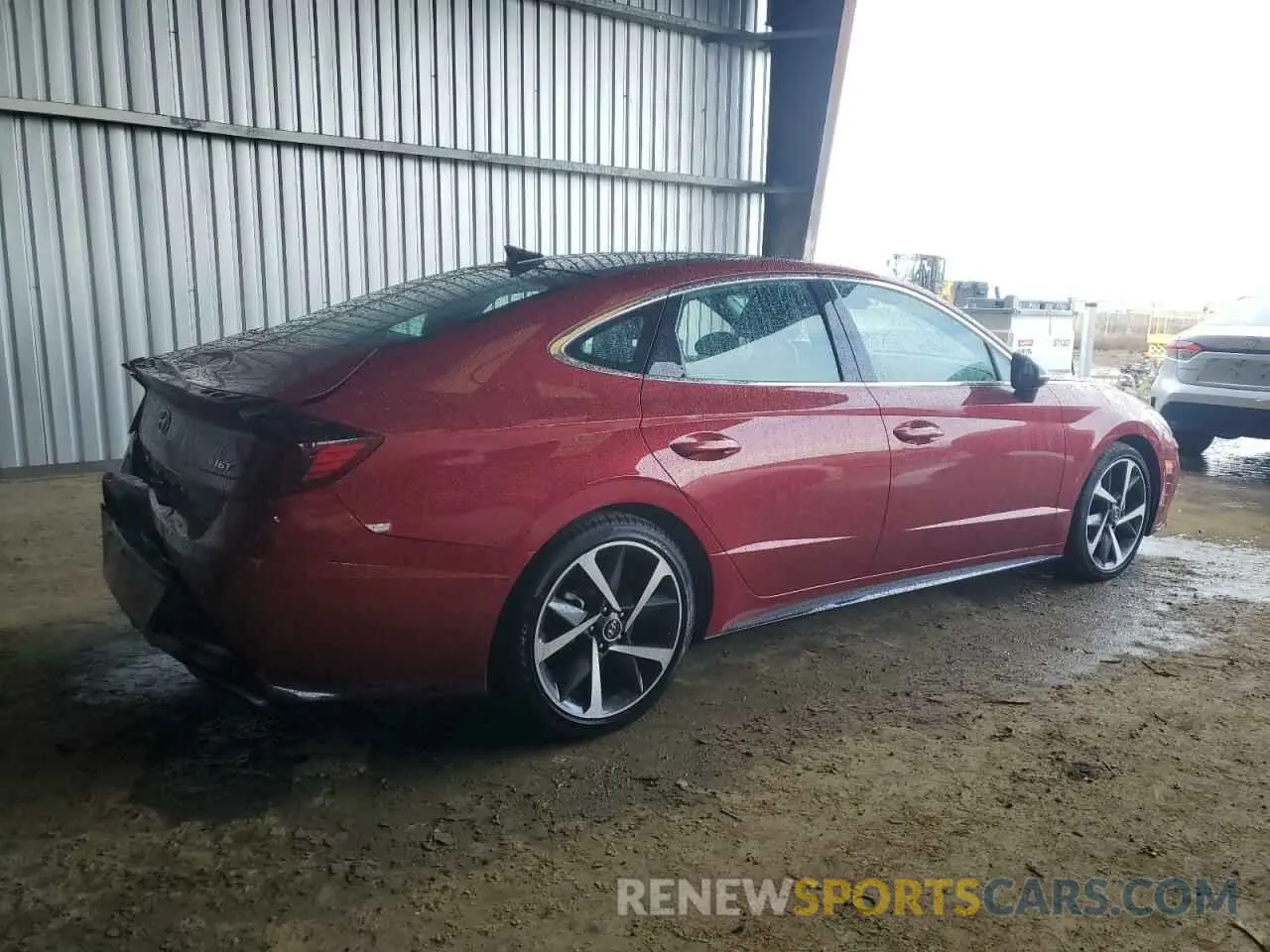 3 Photograph of a damaged car KMHL44J21PA273344 HYUNDAI SONATA 2023