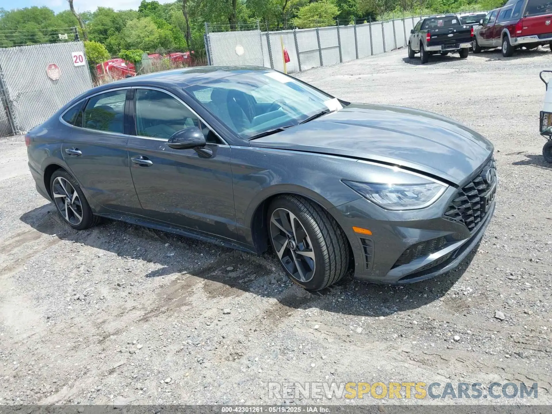 1 Photograph of a damaged car KMHL44J23PA252401 HYUNDAI SONATA 2023