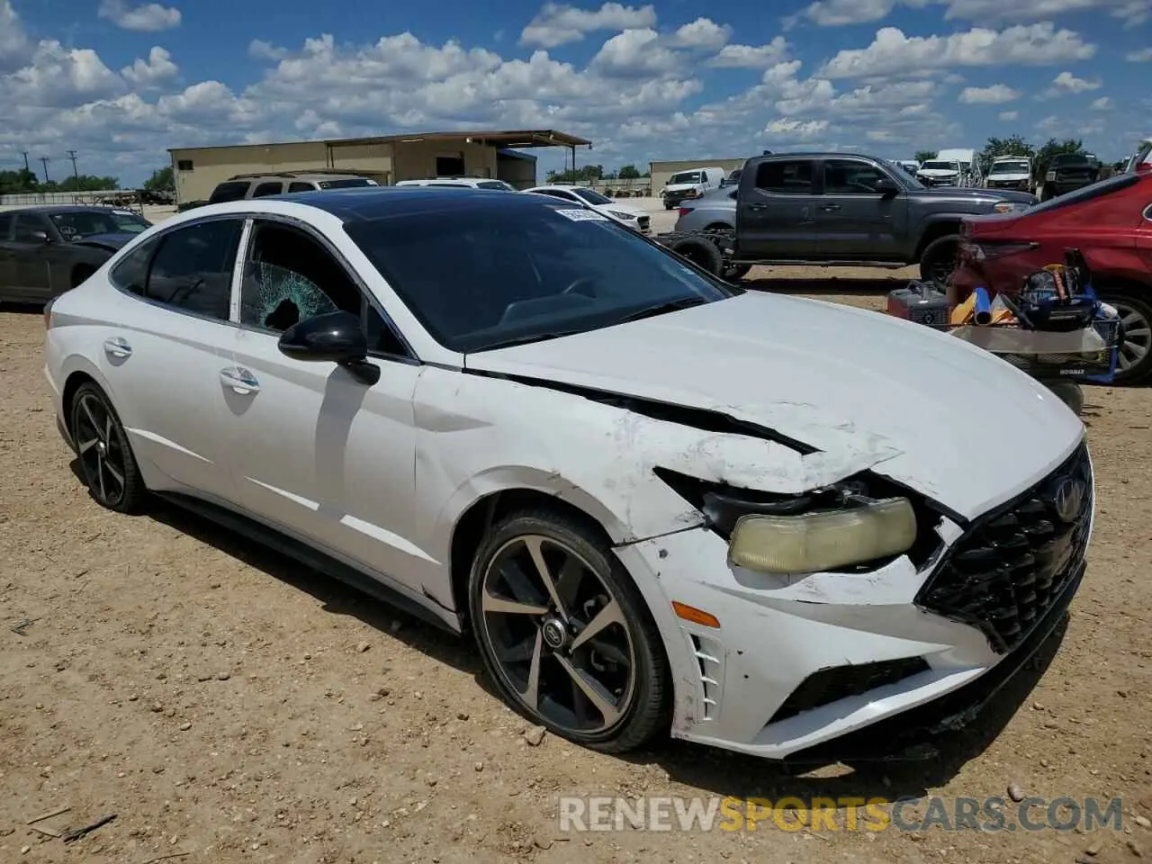 4 Photograph of a damaged car KMHL44J23PA256450 HYUNDAI SONATA 2023