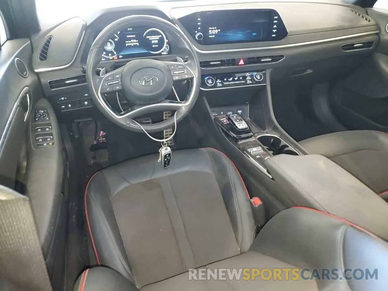 8 Photograph of a damaged car KMHL44J24PA273631 HYUNDAI SONATA 2023