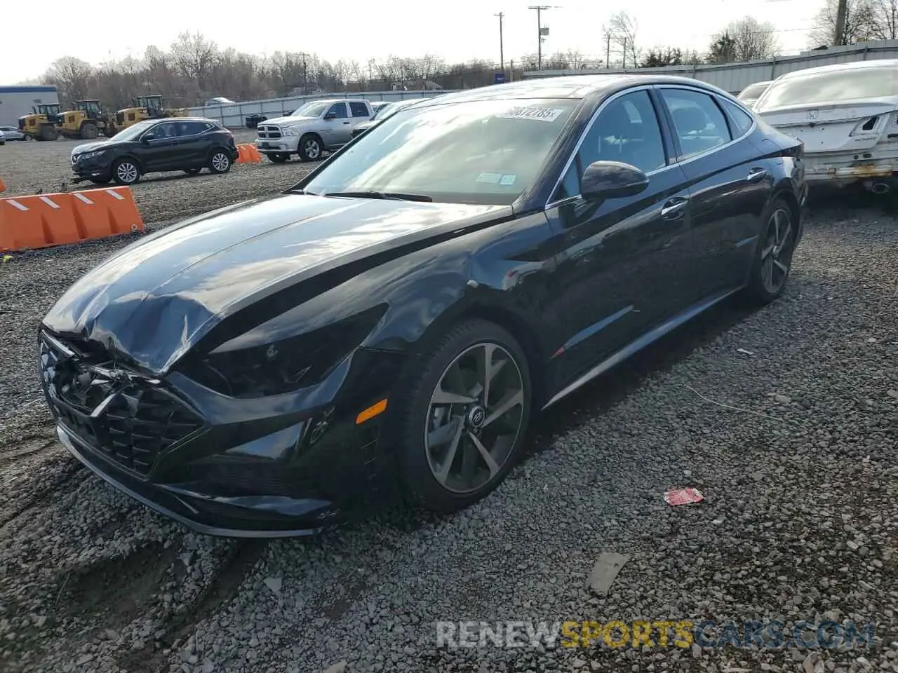1 Photograph of a damaged car KMHL44J24PA336047 HYUNDAI SONATA 2023