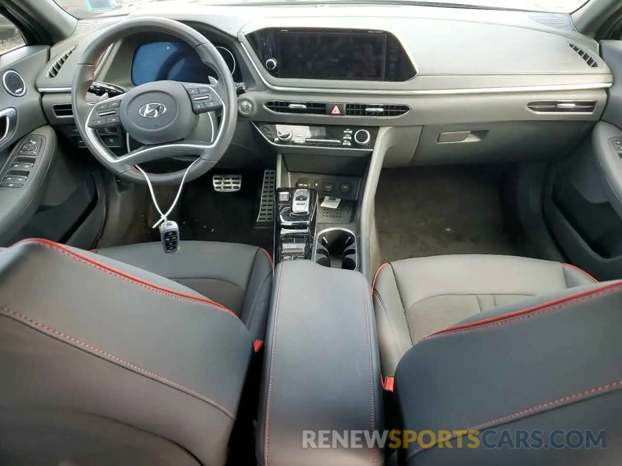 8 Photograph of a damaged car KMHL44J24PA336047 HYUNDAI SONATA 2023