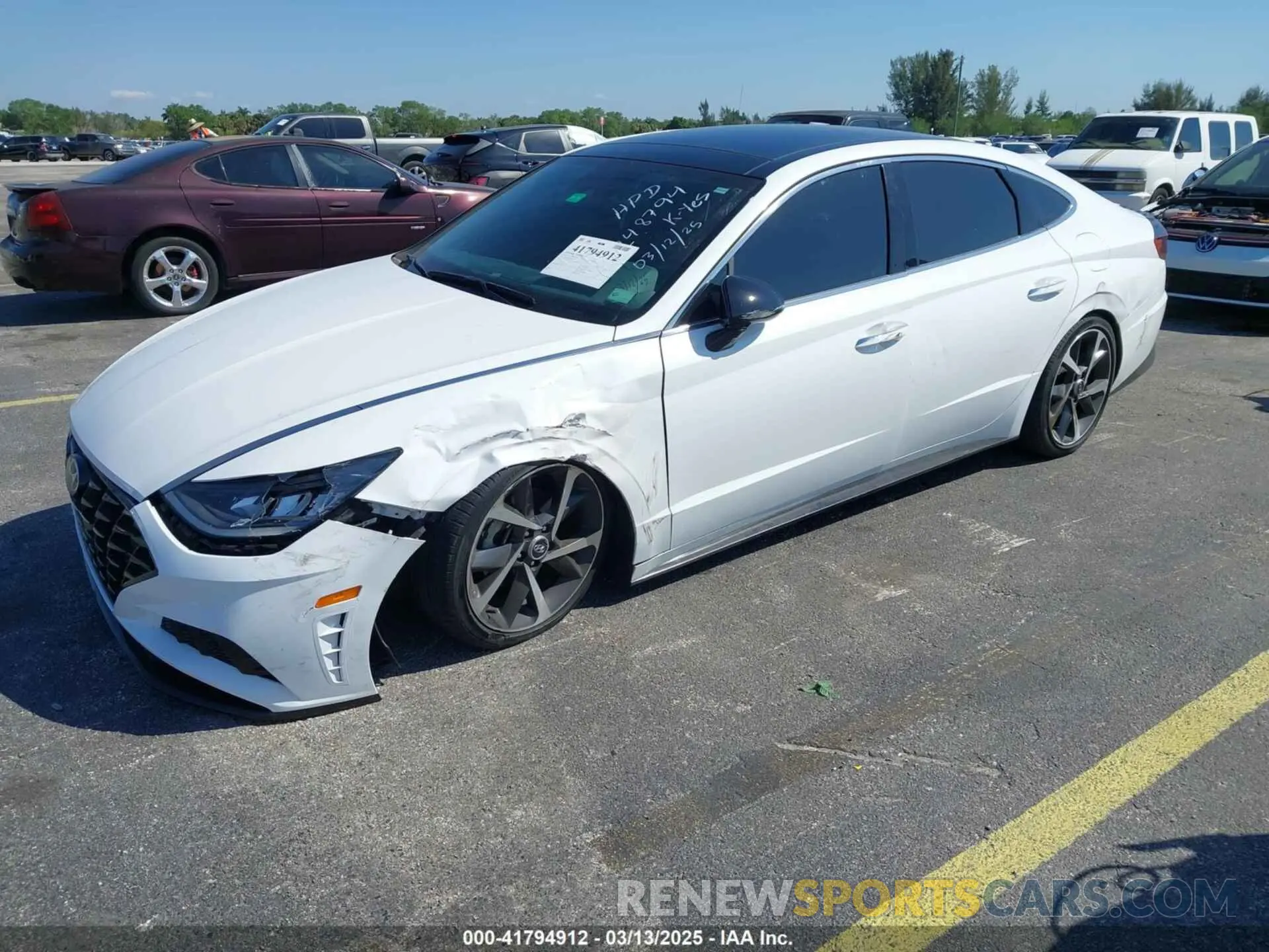 2 Photograph of a damaged car KMHL44J26PA248794 HYUNDAI SONATA 2023