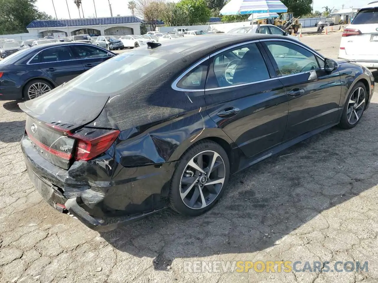 3 Photograph of a damaged car KMHL44J2XPA274413 HYUNDAI SONATA 2023