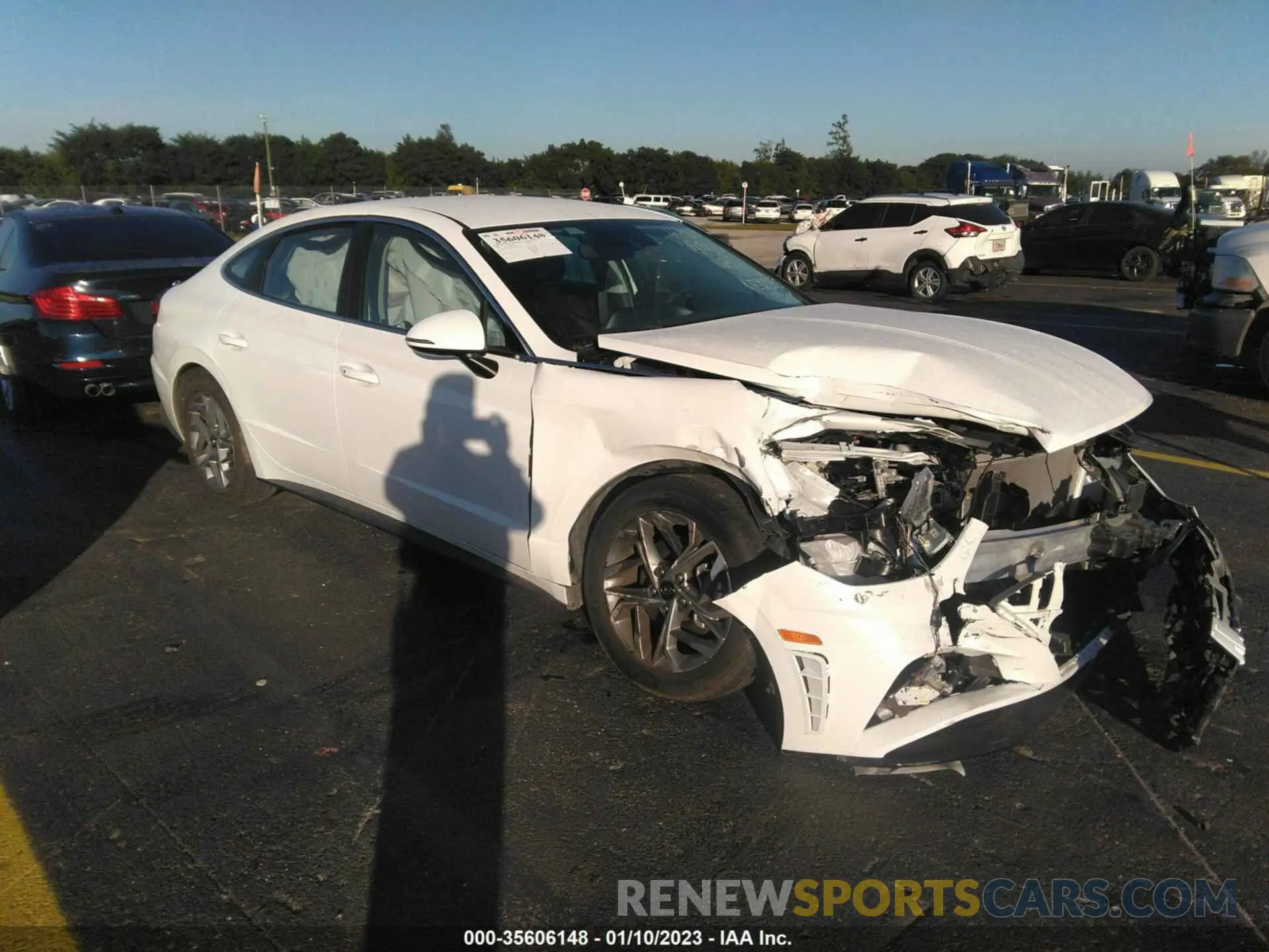 1 Photograph of a damaged car KMHL64JA0PA271635 HYUNDAI SONATA 2023