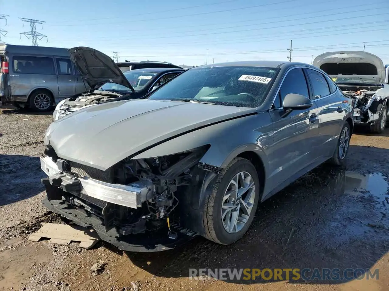 1 Photograph of a damaged car KMHL64JA0PA290220 HYUNDAI SONATA 2023