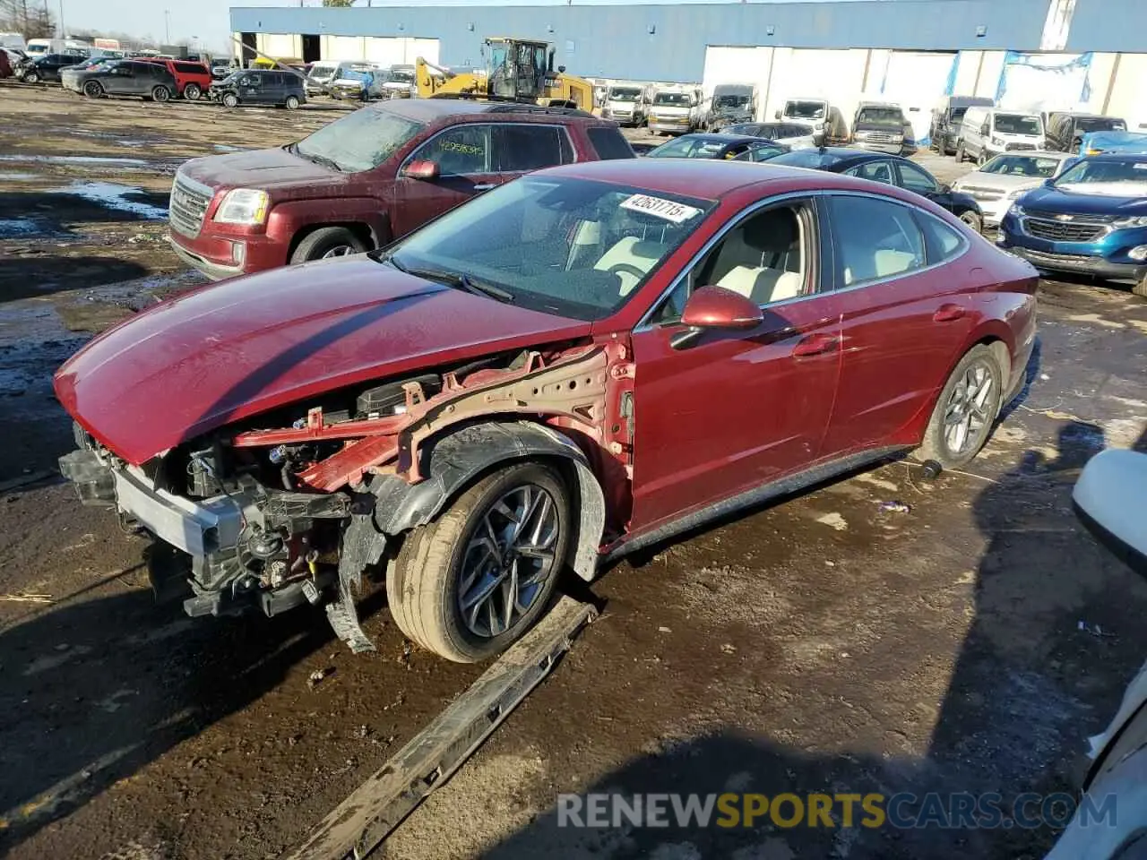1 Photograph of a damaged car KMHL64JA2PA292499 HYUNDAI SONATA 2023