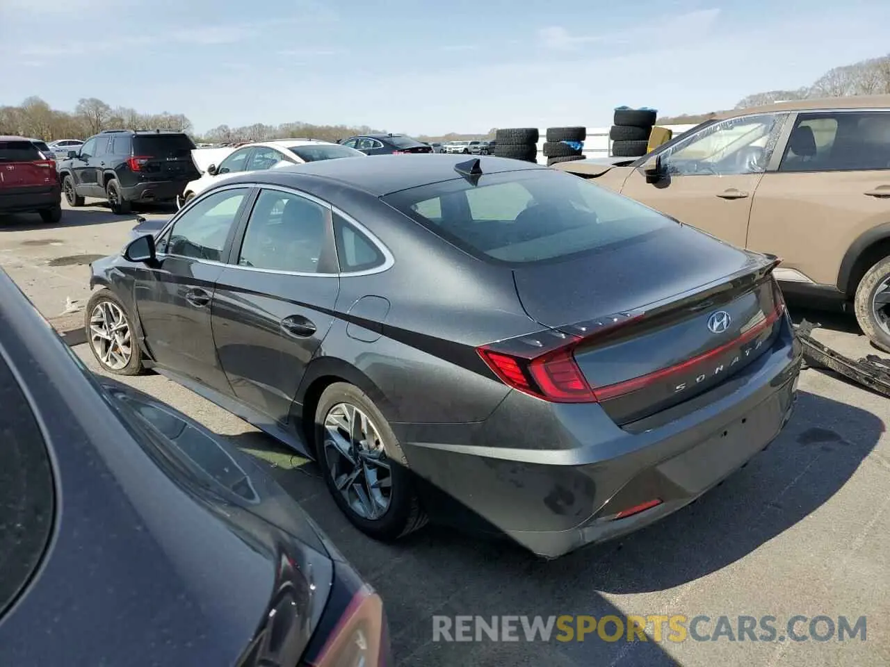 2 Photograph of a damaged car KMHL64JA6PA318666 HYUNDAI SONATA 2023