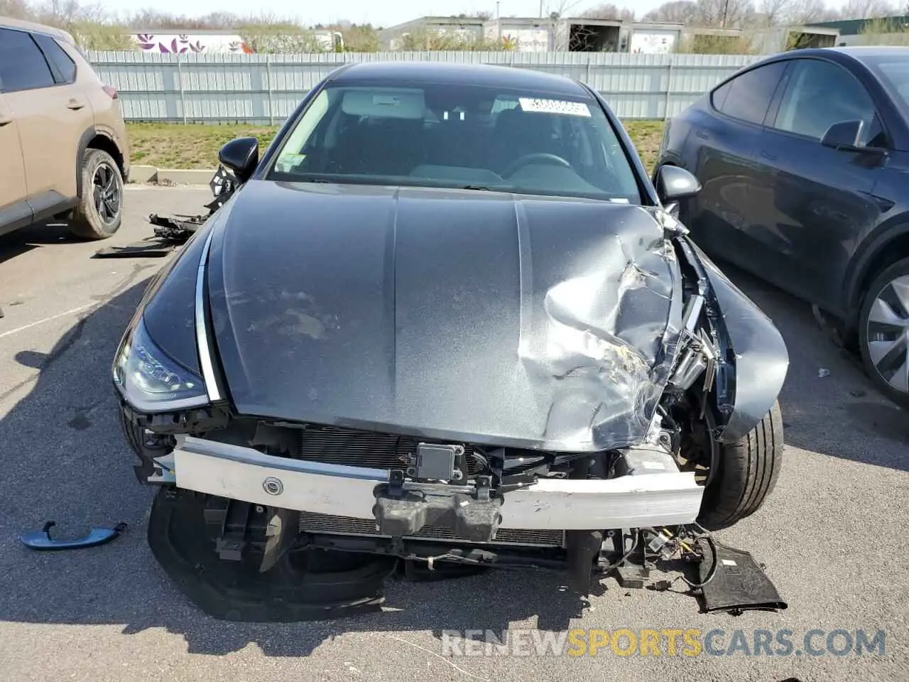 5 Photograph of a damaged car KMHL64JA6PA318666 HYUNDAI SONATA 2023