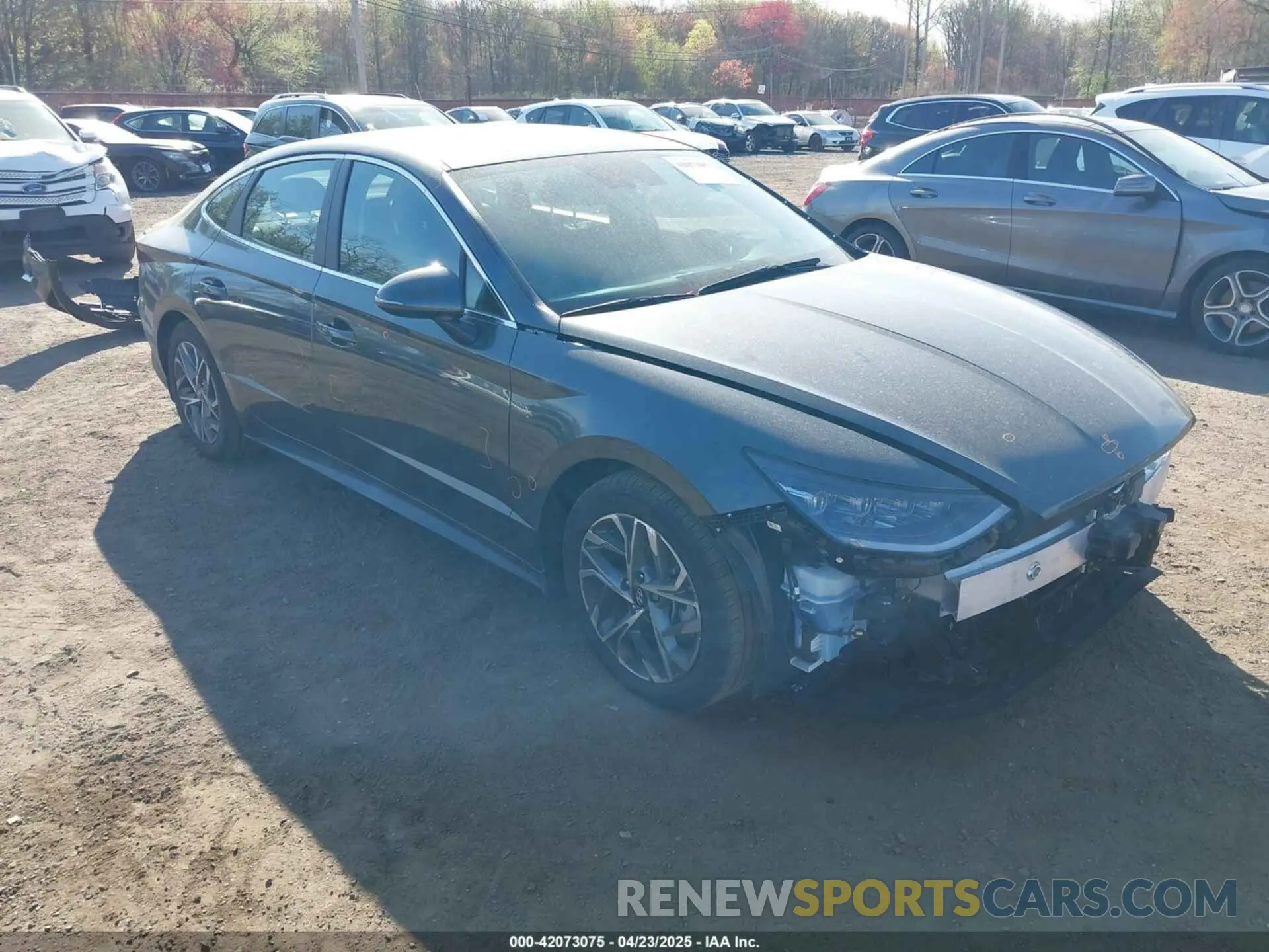 1 Photograph of a damaged car KMHL64JA6PA319168 HYUNDAI SONATA 2023