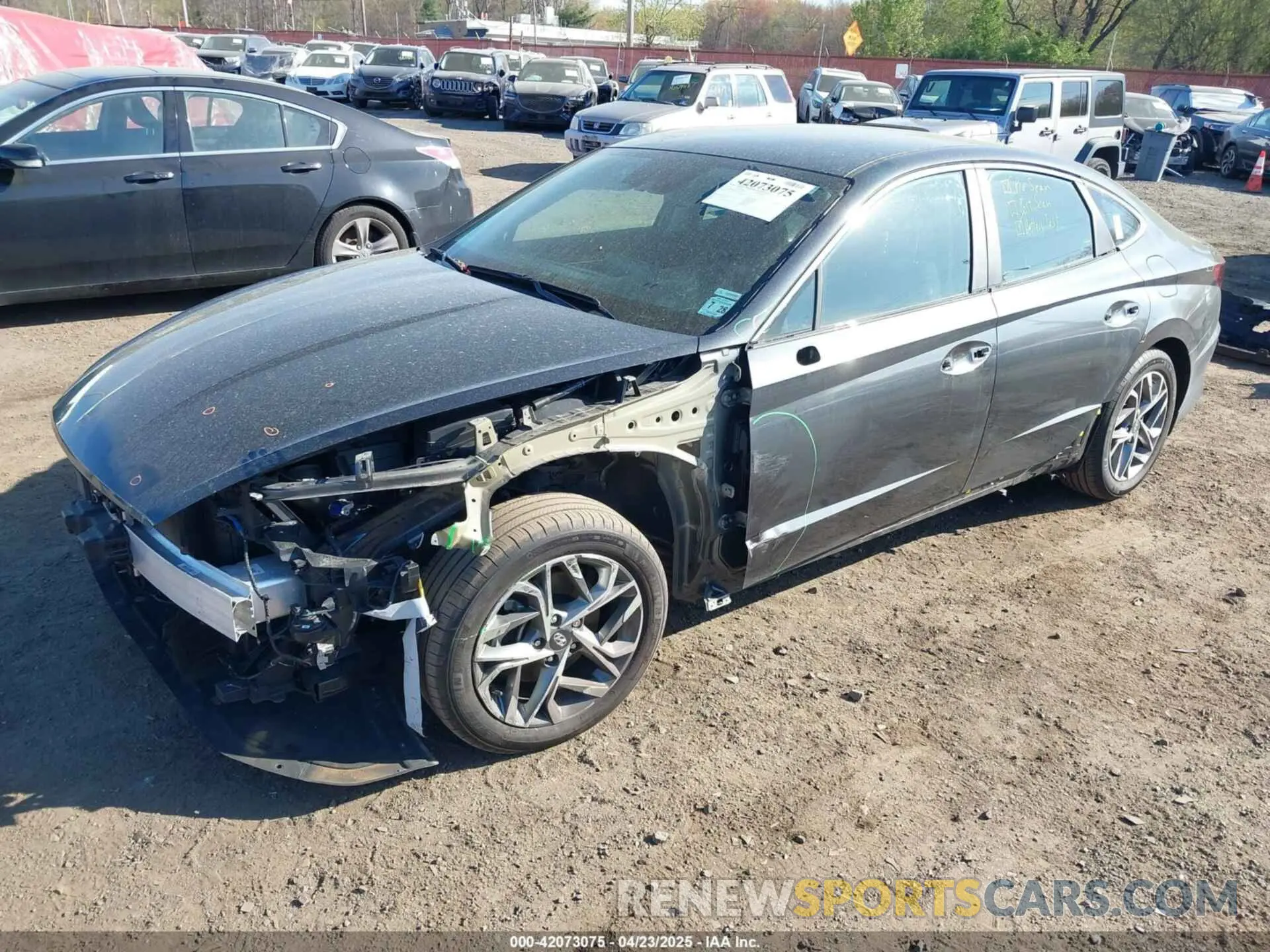 2 Photograph of a damaged car KMHL64JA6PA319168 HYUNDAI SONATA 2023