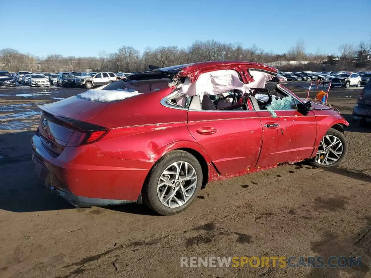 3 Photograph of a damaged car KMHL64JA7PA346296 HYUNDAI SONATA 2023