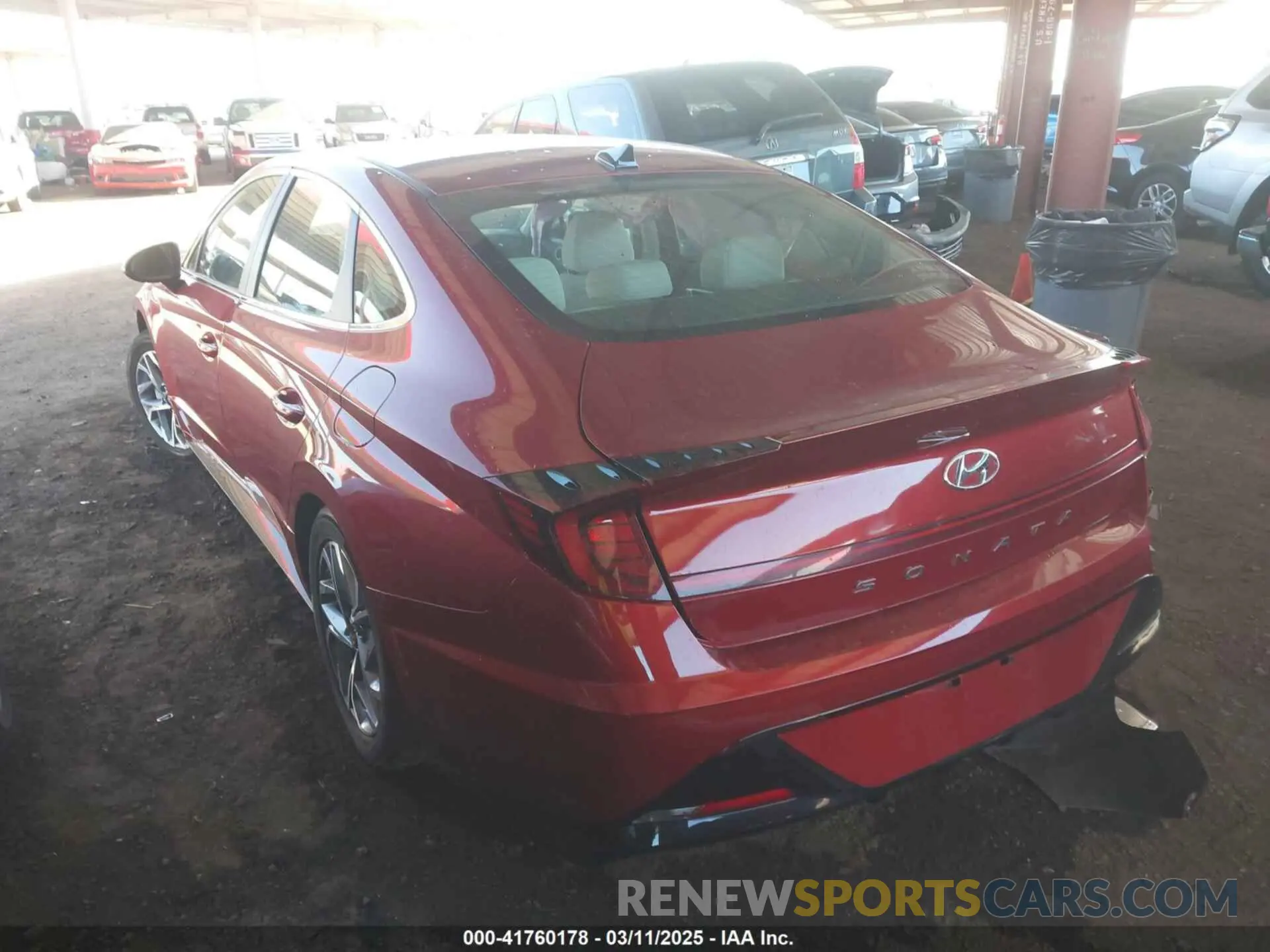 3 Photograph of a damaged car KMHL64JA8PA290529 HYUNDAI SONATA 2023