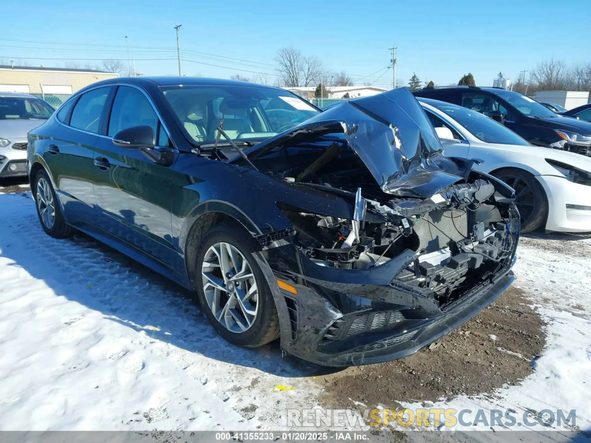 1 Photograph of a damaged car KMHL64JAXPA311994 HYUNDAI SONATA 2023