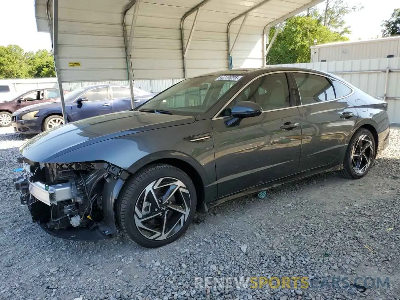 1 Photograph of a damaged car KMHL14JA0RA404122 HYUNDAI SONATA 2024