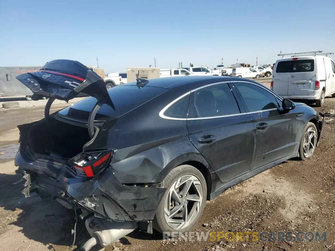 3 Photograph of a damaged car KMHL14JA1RA380770 HYUNDAI SONATA 2024