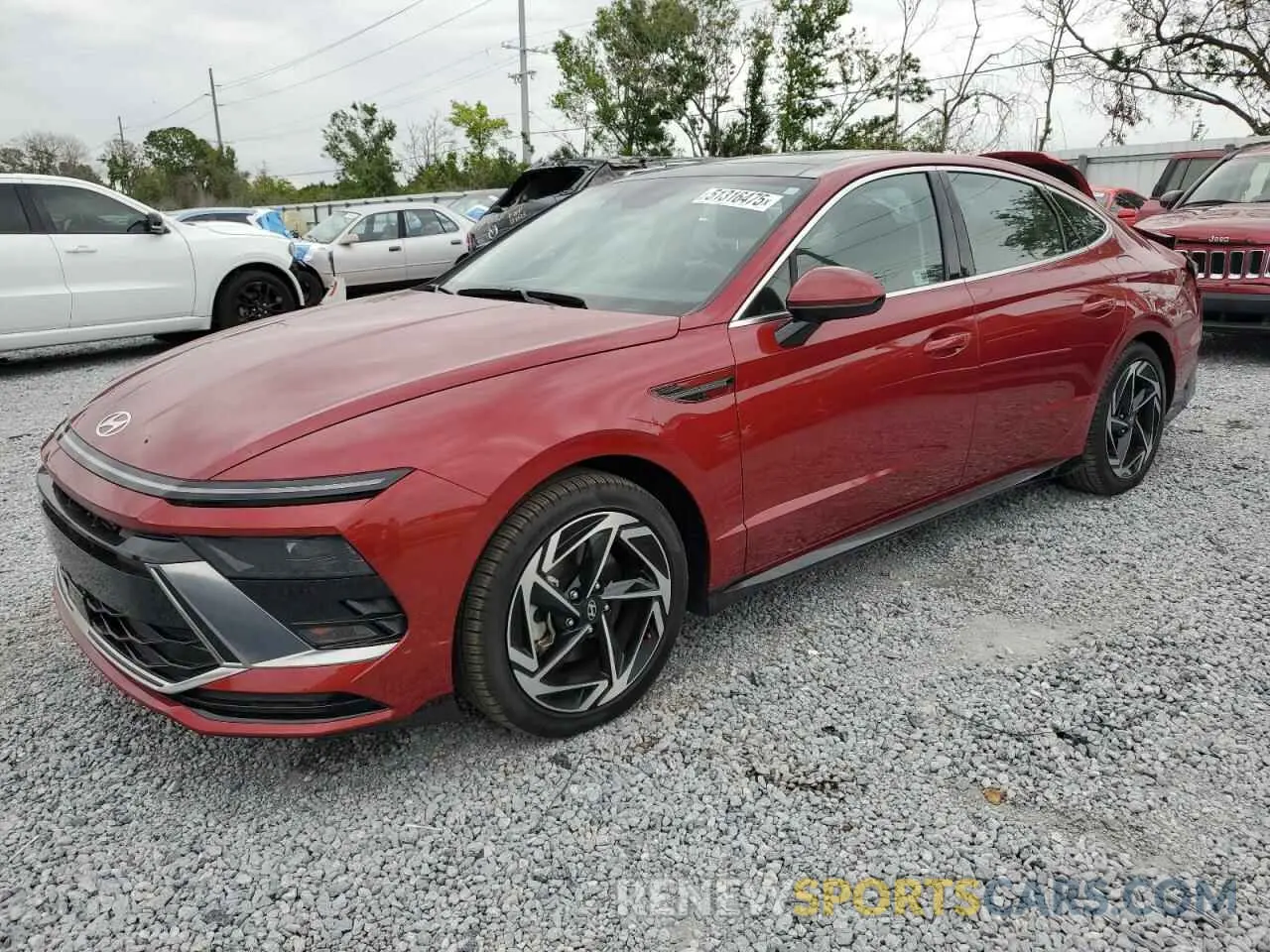 1 Photograph of a damaged car KMHL14JA1RA406185 HYUNDAI SONATA 2024