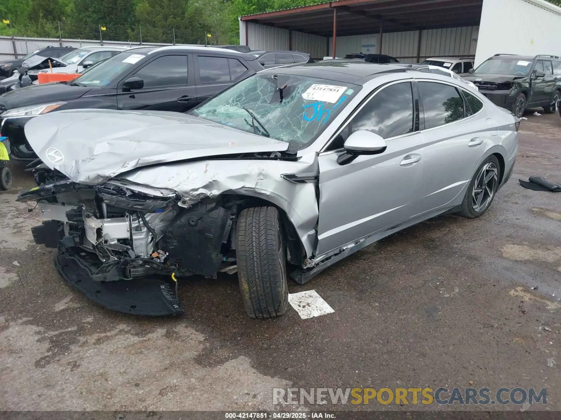 2 Photograph of a damaged car KMHL14JA3RA351349 HYUNDAI SONATA 2024