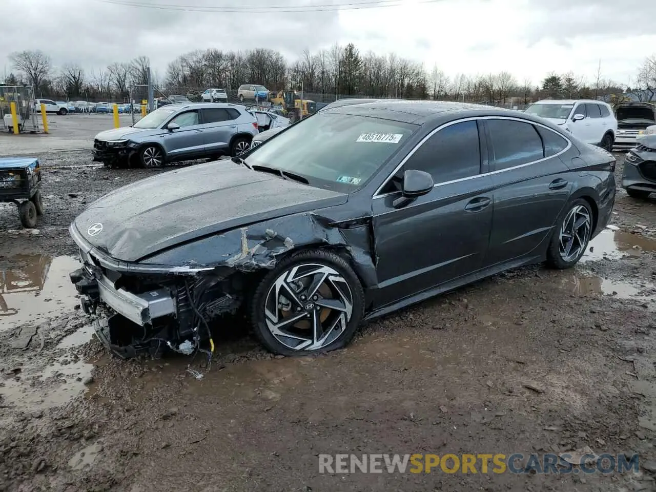 1 Photograph of a damaged car KMHL14JA3RA384206 HYUNDAI SONATA 2024