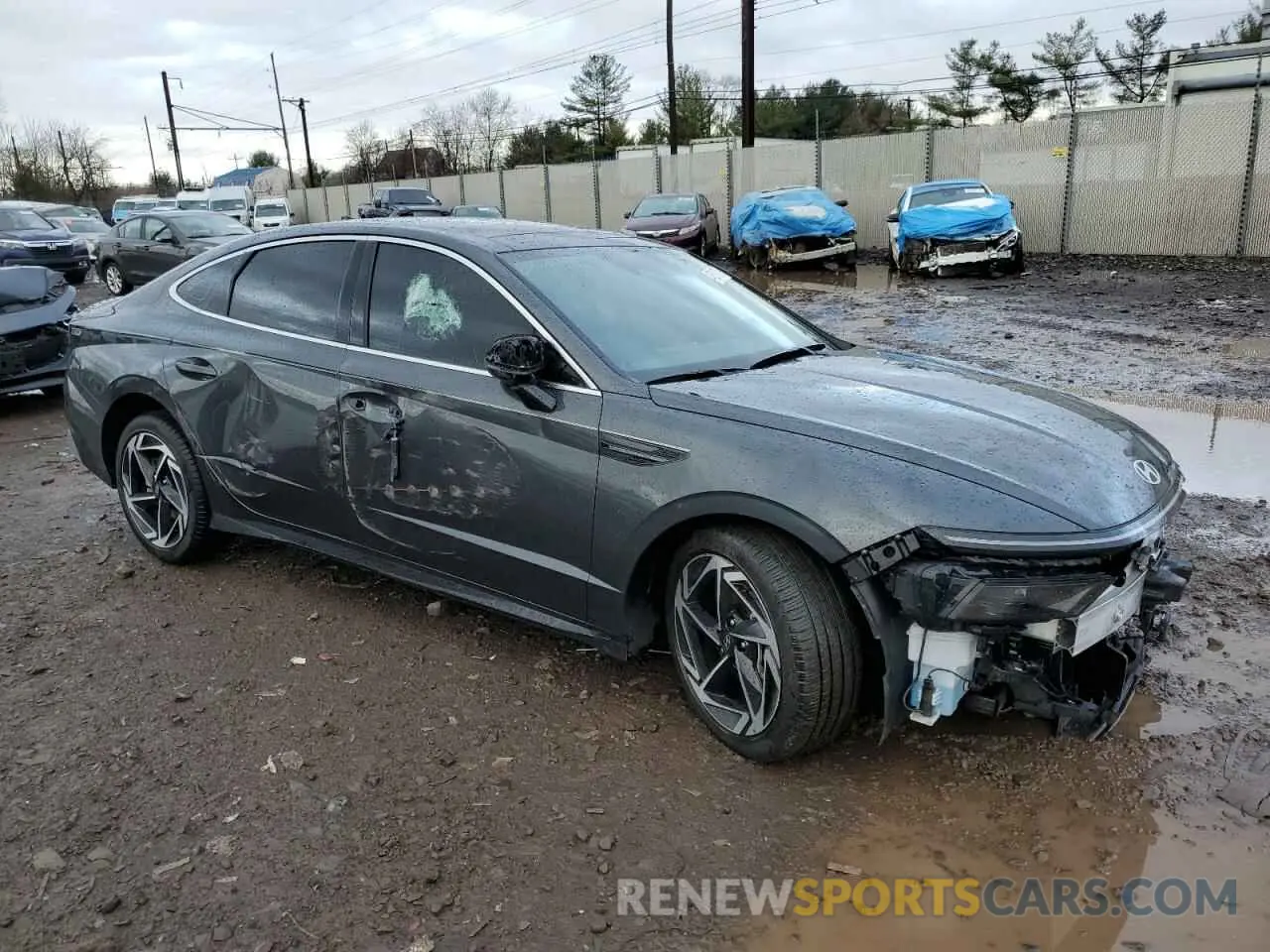 4 Photograph of a damaged car KMHL14JA3RA384206 HYUNDAI SONATA 2024