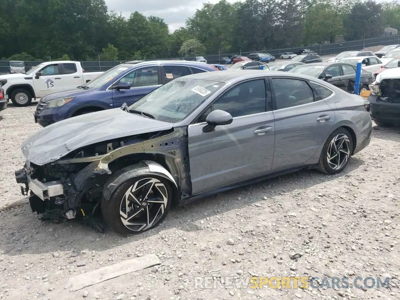 1 Photograph of a damaged car KMHL14JA4RA415186 HYUNDAI SONATA 2024
