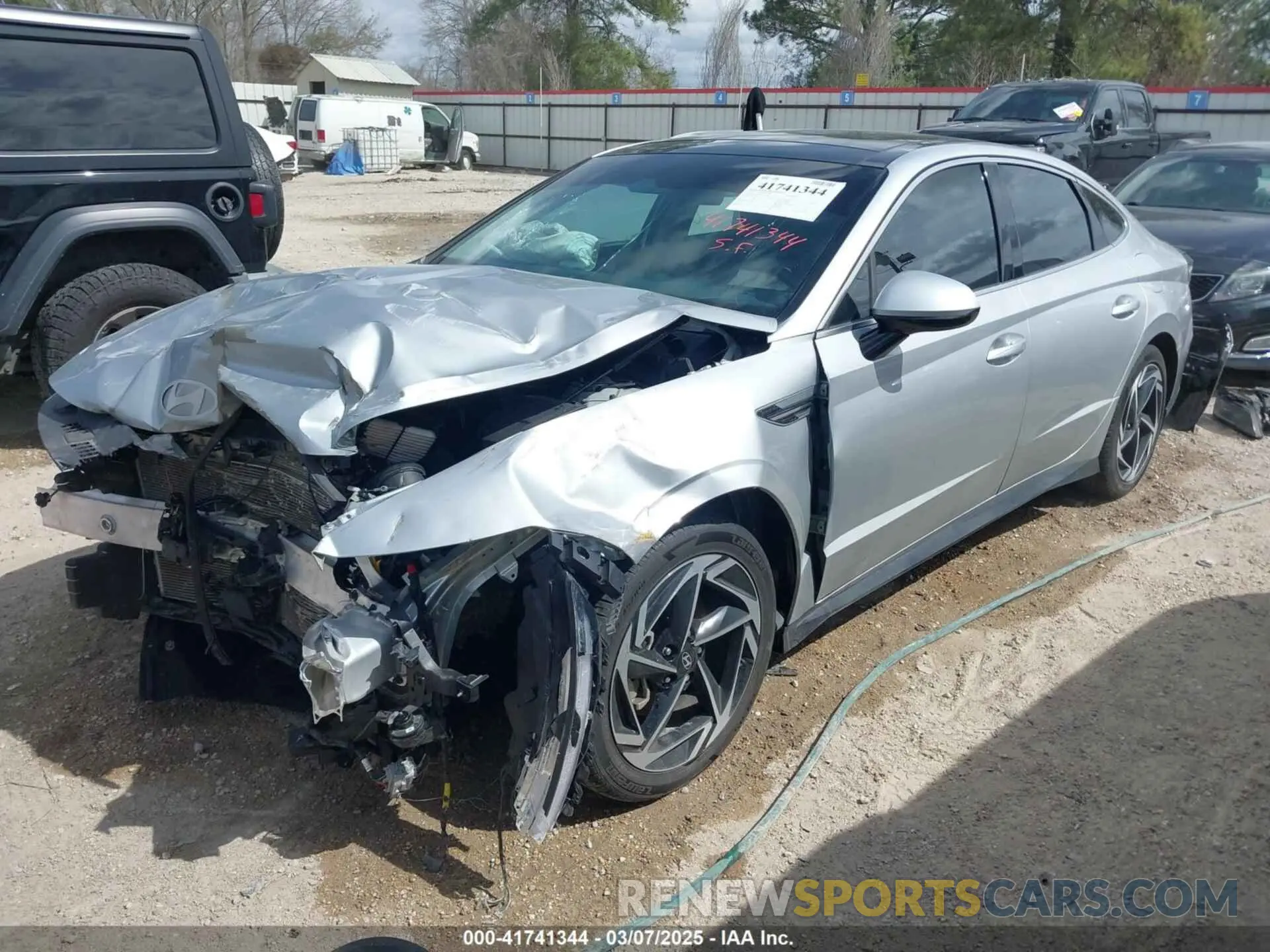 2 Photograph of a damaged car KMHL14JA8RA363268 HYUNDAI SONATA 2024