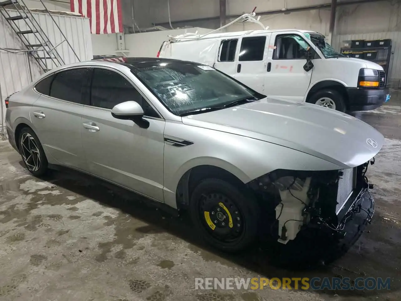4 Photograph of a damaged car KMHL14JA8RA413988 HYUNDAI SONATA 2024