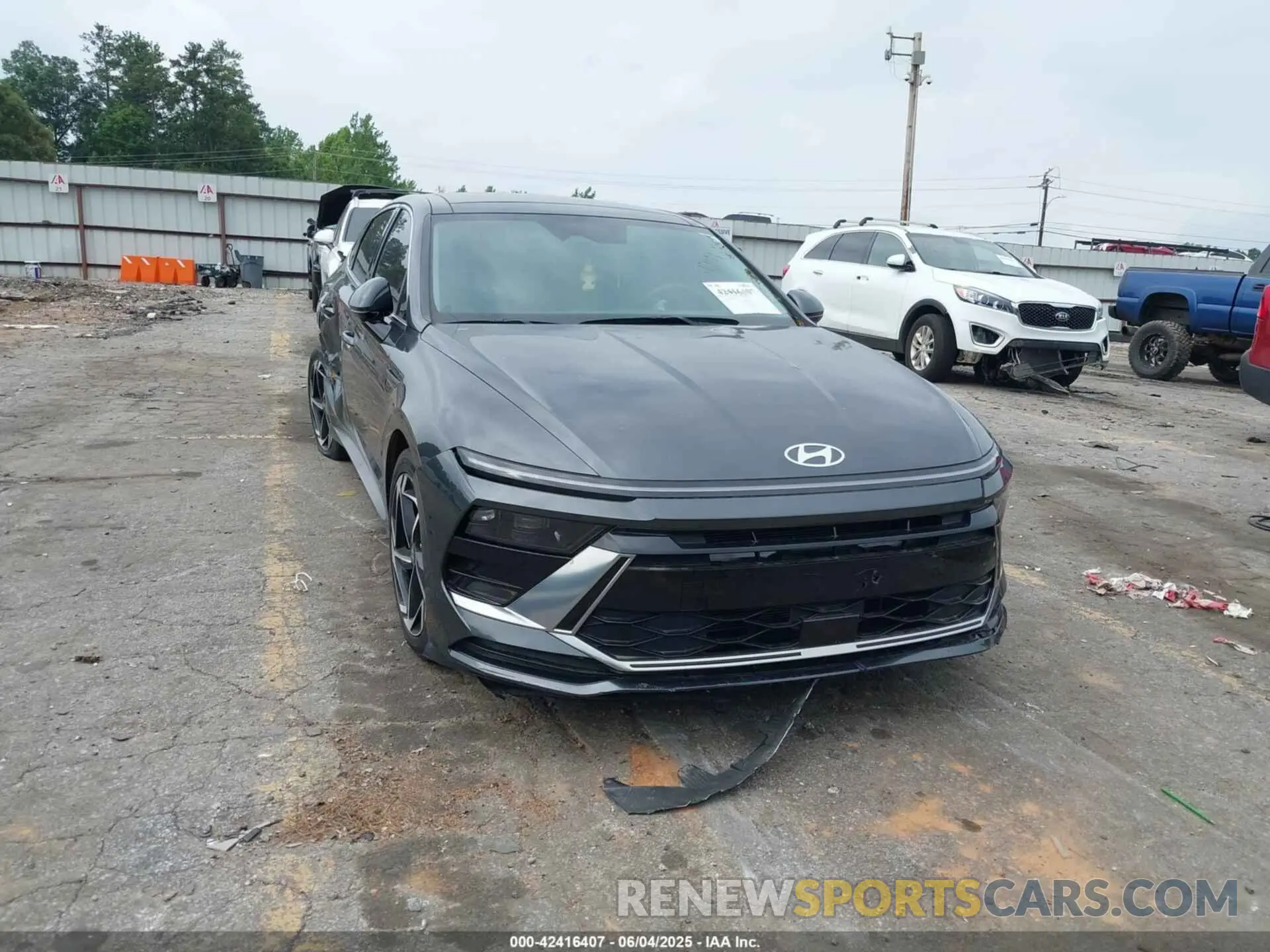 1 Photograph of a damaged car KMHL14JA9RA363490 HYUNDAI SONATA 2024