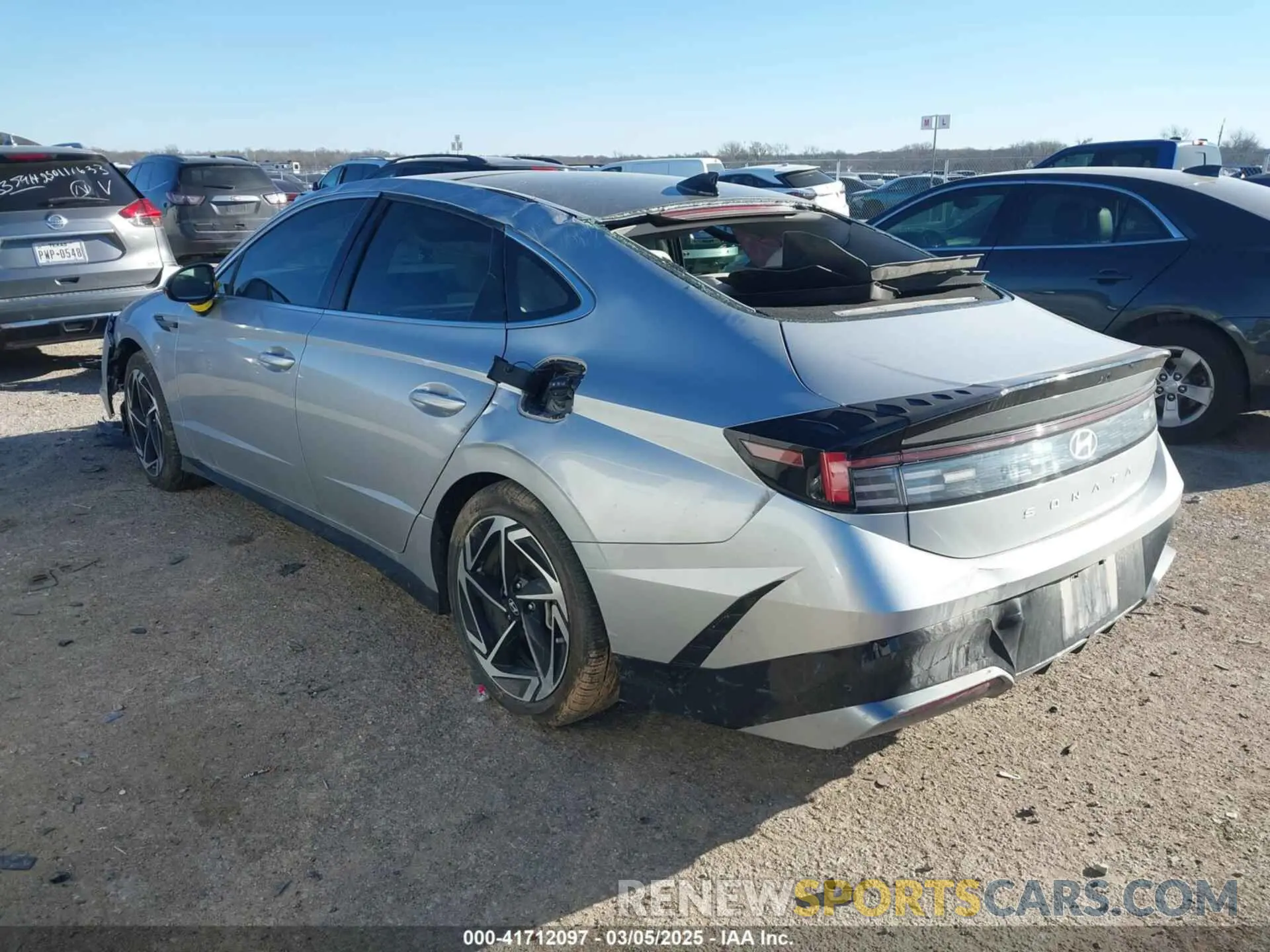 3 Photograph of a damaged car KMHL14JA9RA379026 HYUNDAI SONATA 2024