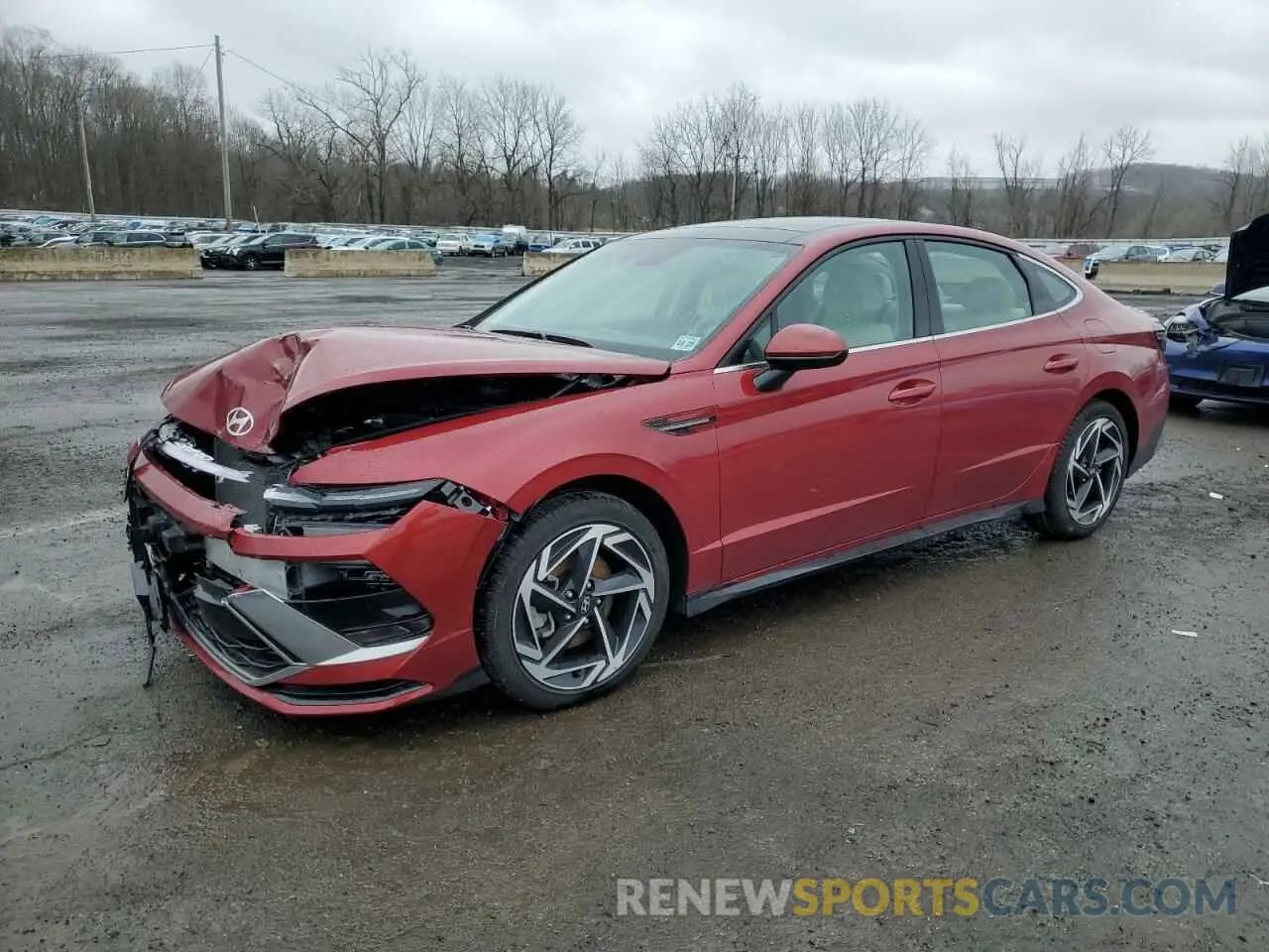 1 Photograph of a damaged car KMHL14JA9RA406774 HYUNDAI SONATA 2024