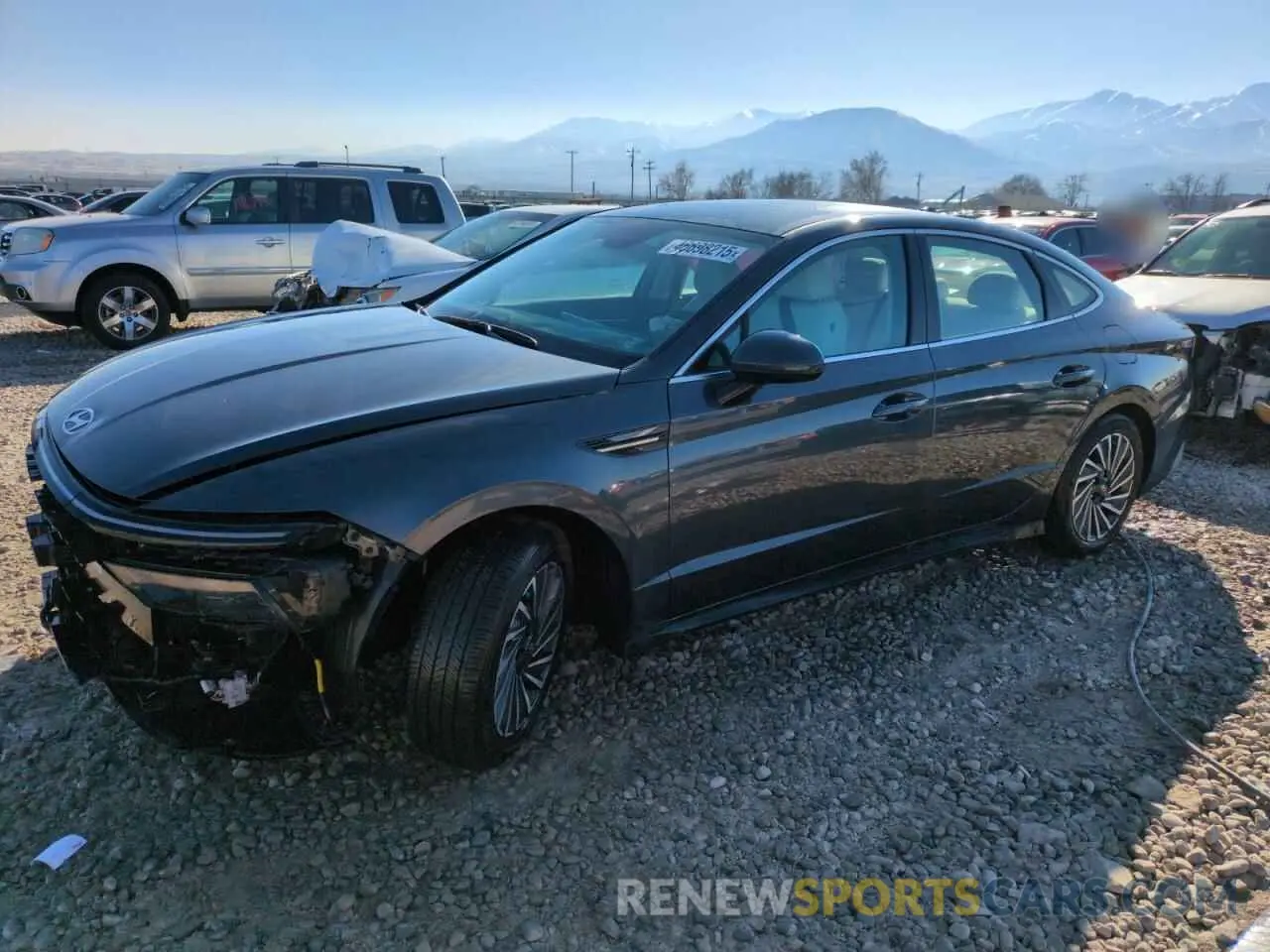 1 Photograph of a damaged car KMHL34JJ7RA090821 HYUNDAI SONATA 2024