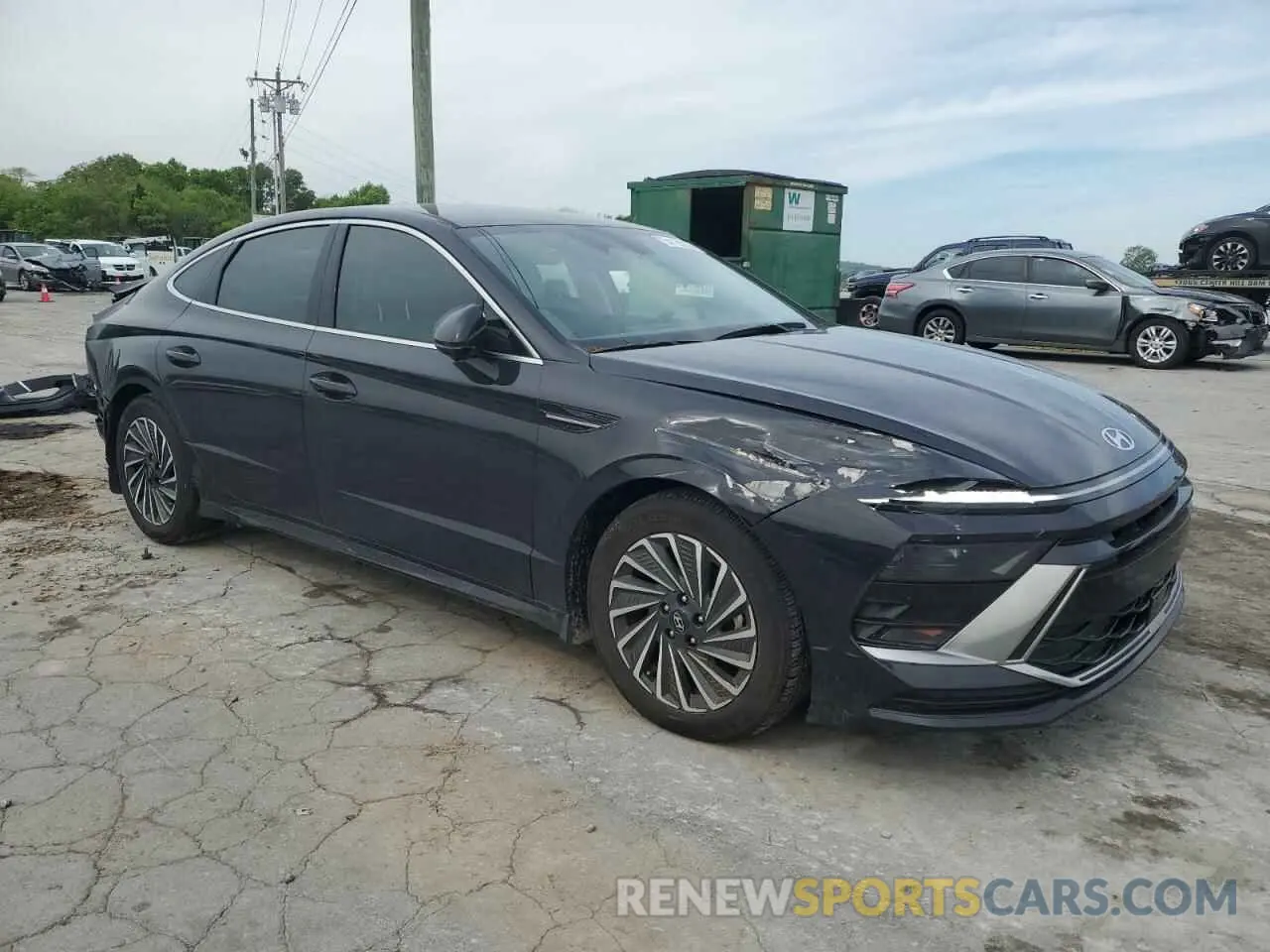 4 Photograph of a damaged car KMHL34JJ9RA100183 HYUNDAI SONATA 2024