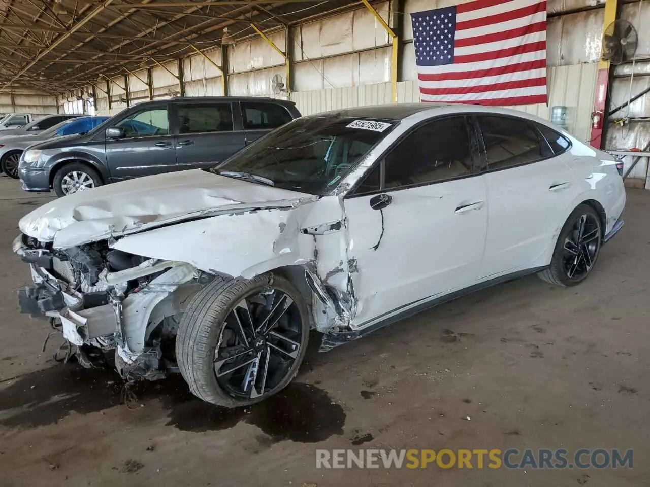 1 Photograph of a damaged car KMHL54JC0RA379356 HYUNDAI SONATA 2024