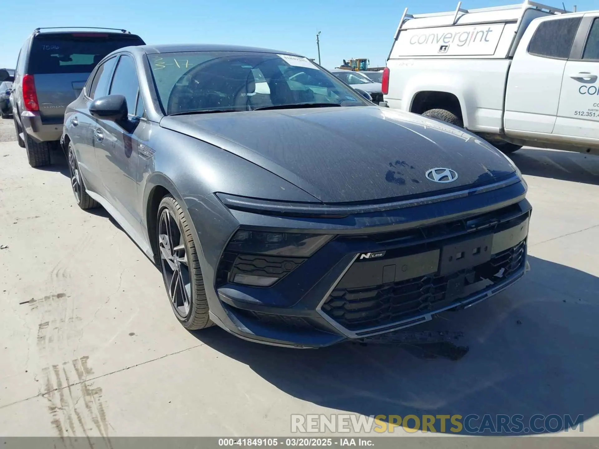 1 Photograph of a damaged car KMHL54JC2RA365104 HYUNDAI SONATA 2024