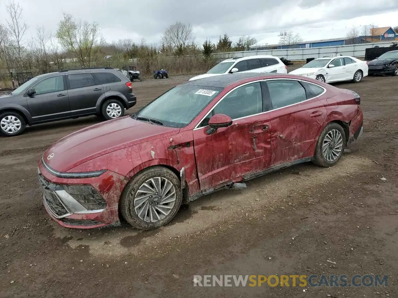 1 Photograph of a damaged car KMHL54JJ3RA092091 HYUNDAI SONATA 2024